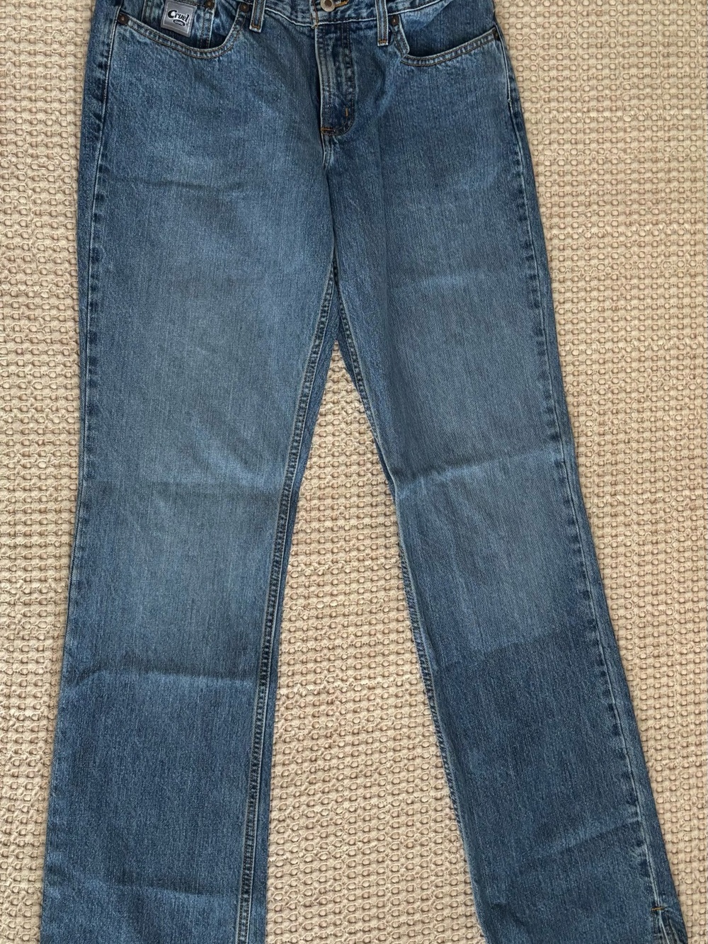 Vintage Cruel Girl Blue Straight-Leg Women’s Jeans
